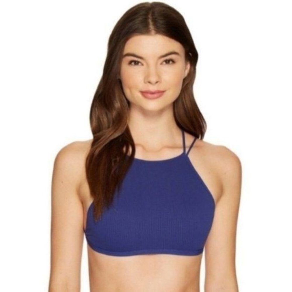 FP High Neck Bralette Ribbed Seamless Cutout Caged Bar - Picture 5 of 5